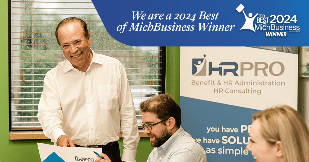 HRPro Wins Big: Named a 2024 Best of MichBusiness Winner!